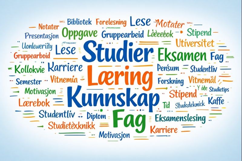En komplett ordliste for studenter